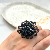 RR-BLACK BEAUTY handmade ring
